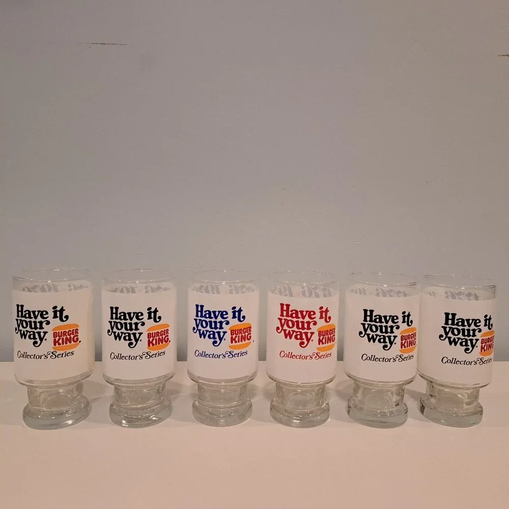 Six Vintage Burger King Have it Your Way Bicentennial collector's series glasses - Picture 2 of 14